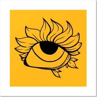 Eye flower Posters and Art